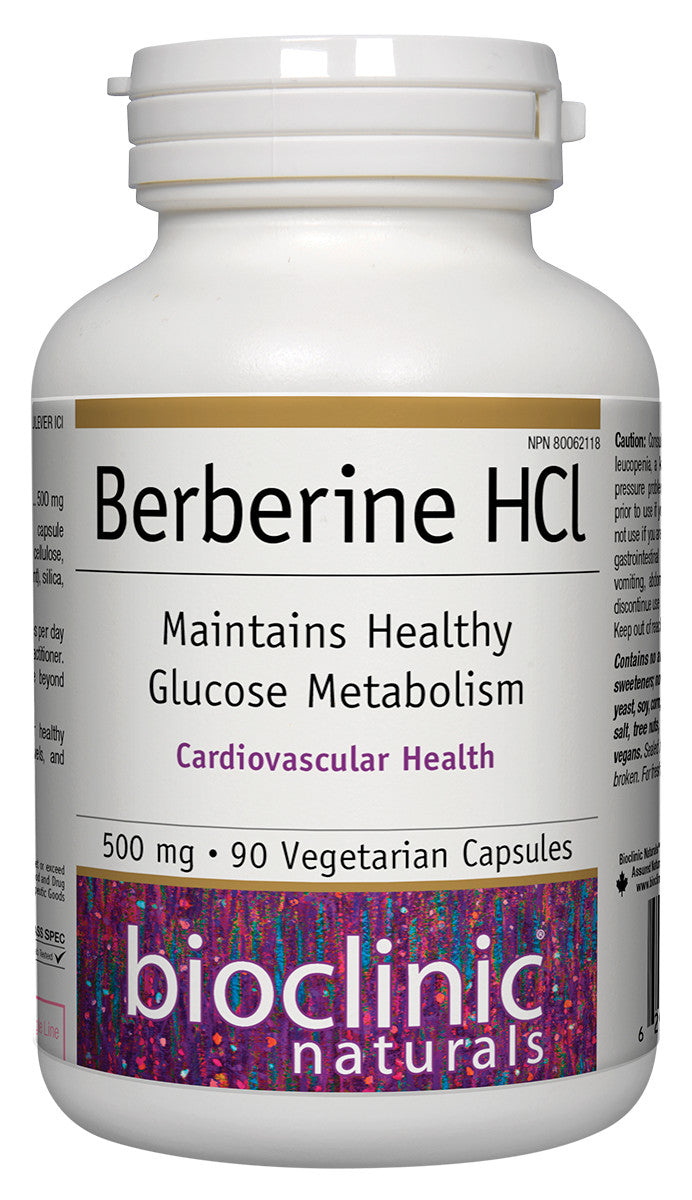 Berberine HCl · 500 mg (90 Vcaps)