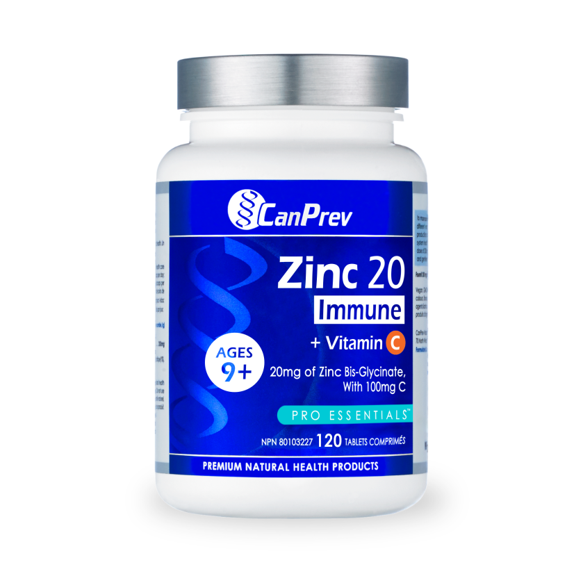 Zinc 20 Immune + Vitamin C (120 Ct)