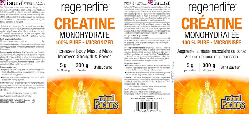 Régénerlife Créatine (300g)