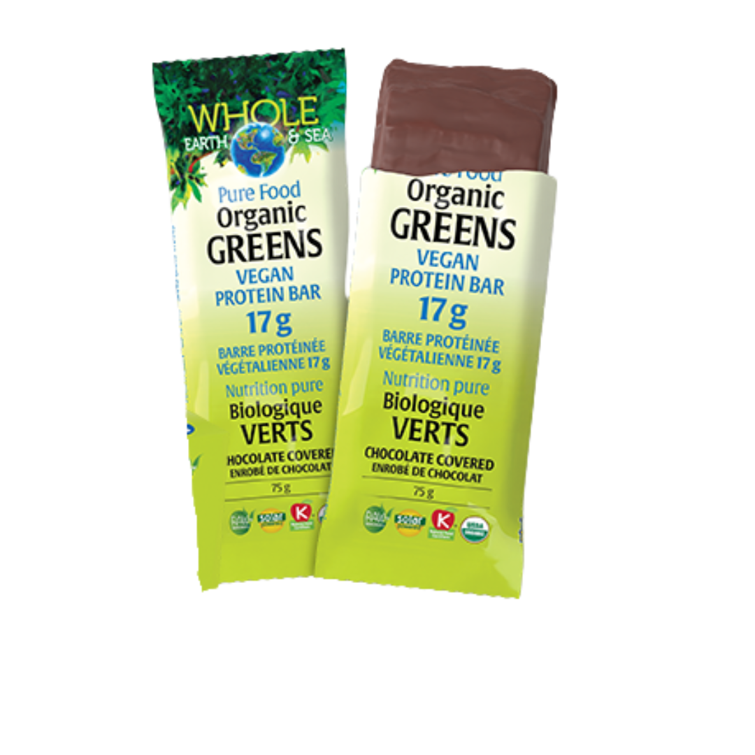 We&s Organic Chocolate Green Protein Bar (75g)