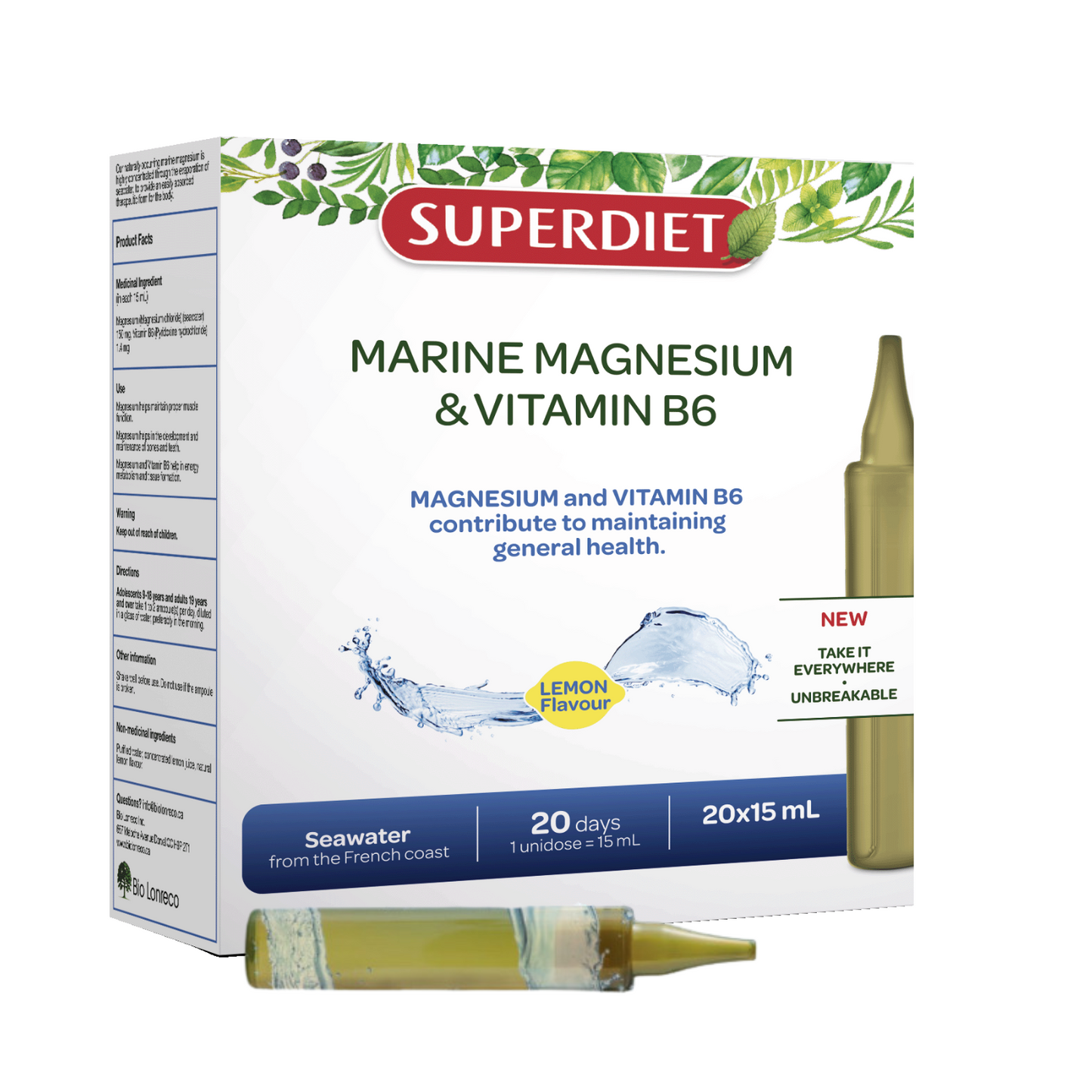 Marine Magnesium And Vitamin B6 (20x15ml)