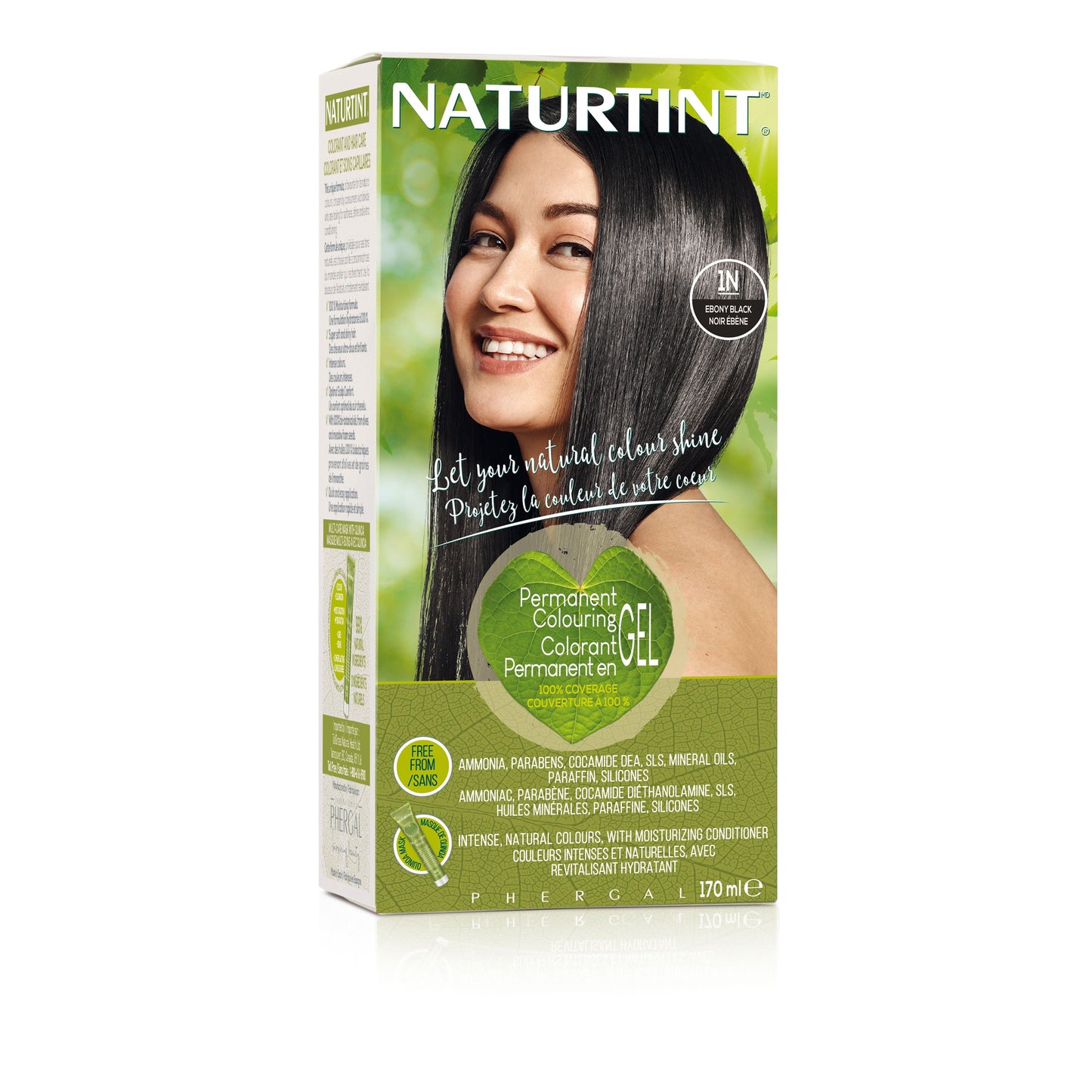 Coloration 1 N Noir Ébène (170ml)